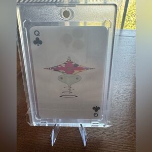 Louis Vuitton Murakami Queen Of Clubs Rare Playing Card In Case W/Stand